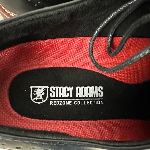 STACY ADAMS Men's, Maddox Black Cap Toe Oxford Redzone Collection  US 7M.   NIB - Picture 10 of 15
